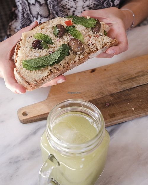 Bruscheta VEGAN at Cafe na Fabrica in Lisbon