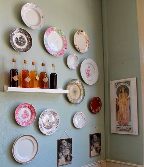 Cafe na Fabrica wall inside.  at Cafe na Fabrica in Lisbon