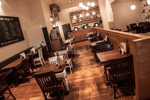 Interior at Handmade Burger Co in Sheffield