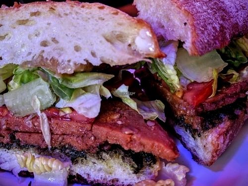 Vegan Emilio Pestovez  at Honeyhole Sandwiches in Seattle