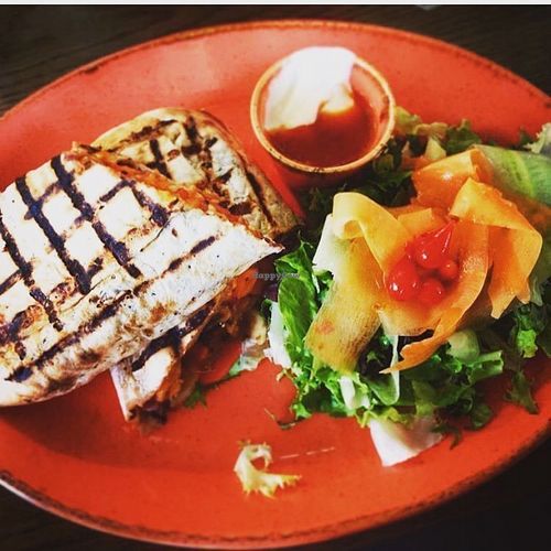 Veggie Tortillas at Las Iguanas in Derby