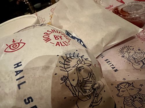   at Temple of Seitan - Hackney in East London