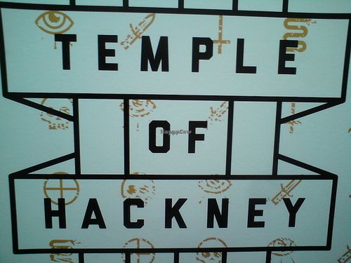 Laibach approved decor! at Temple of Seitan - Hackney in East London