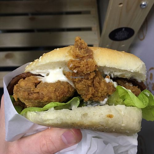 Temple Burger at Temple of Seitan - Hackney in East London