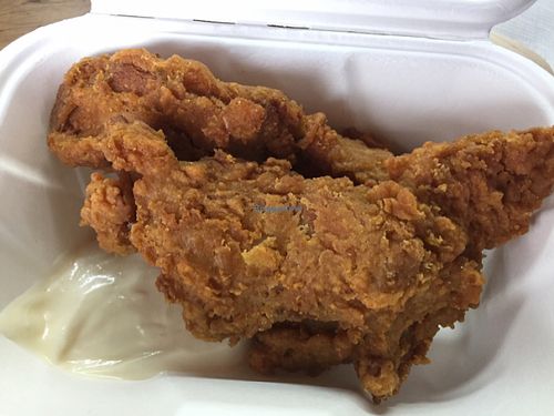 vegan 2 piece chicken at Temple of Seitan - Hackney in East London