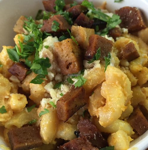 vegan Mac and cheese at Temple of Seitan - Hackney in East London