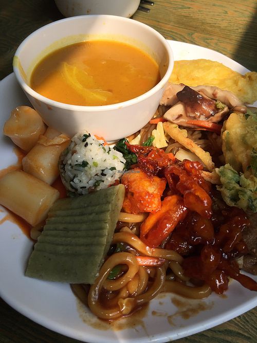 Vegan foooood-ft curry, tteok, etc  at Sujata 수자타 in Gwangju