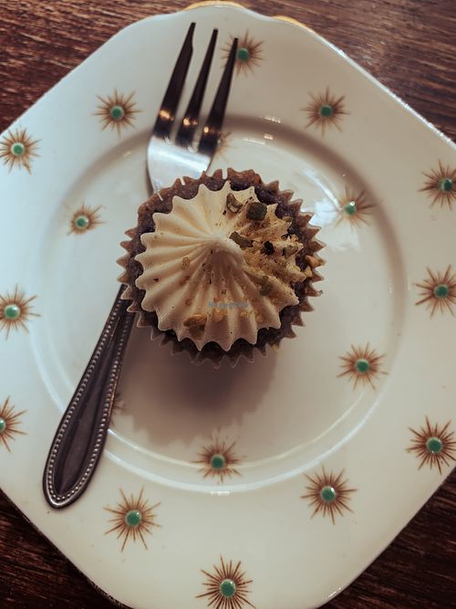 Gf vegan blueberry and pistachio   at Little Cupcakes in Melbourne