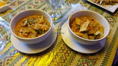 Red curry at Thai Muang Vegetarian Cooking Class in Chiang Mai
