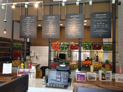 Inside Nekter Juice Bar at Nekter Juice Bar in Plano