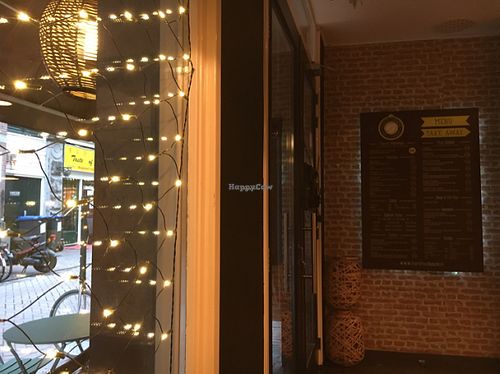 inside entrance  at De Hummus House - Korte Leidsedwarsstraat in Amsterdam