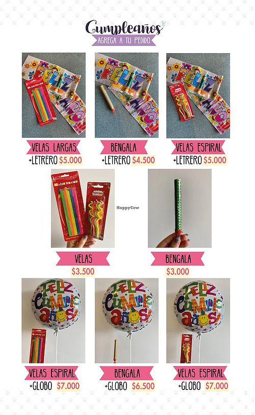 Frambuesa Menu (5/5) at Frambuesa Pastelería Vegan in Bogota