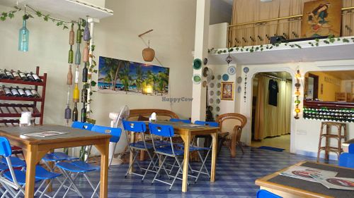 Inside, comfortable and clean at Aroma House in Kampot