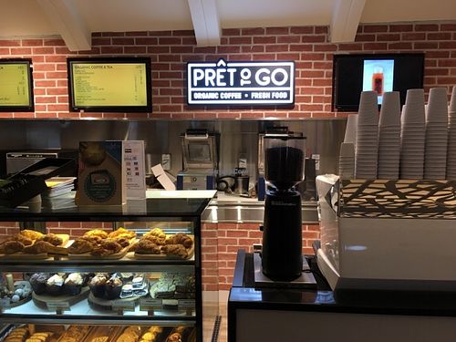 Front view  at Pret To Go in Abu Dhabi