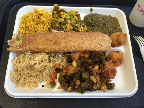 Meal w dosa at Vishnu Restaurant & Catering in Irvine