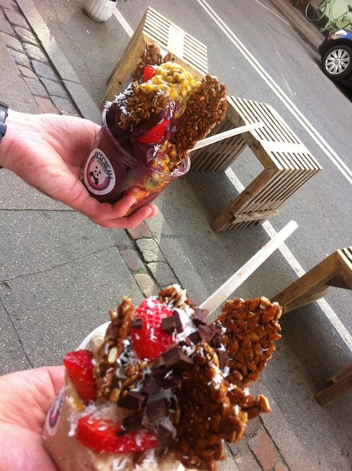 Two nicecream bowls at Nicecream - Enghave in Copenhagen