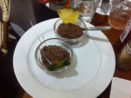 Vegan chocolate mousse! at Nordlys Cafe og Spisehus in Copenhagen