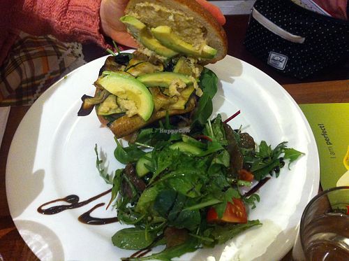 Delicious vegan burger at Nordlys Cafe og Spisehus in Copenhagen