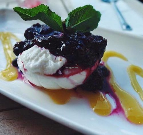 Tembleque (vegan and gluten free)
 at Las Iguanas - Lakeside in East London