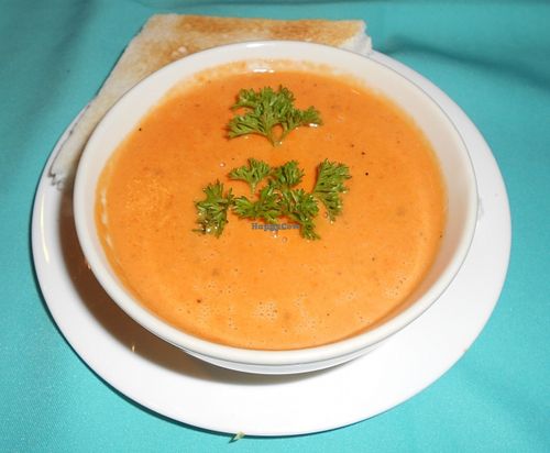 Refuge Restaurant - tomato and veggie puree > fantastic!  at Refuge Restaurant in Phuket