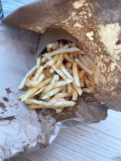 Amazing fries  at What The Pitta in London