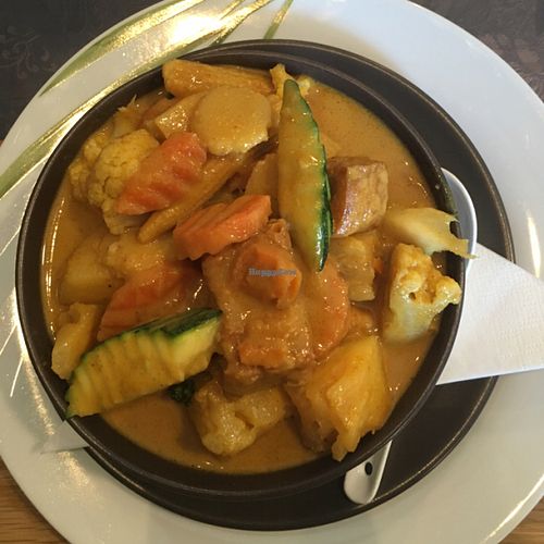 Yellow Curry at Linnea & Basilika in Angelholm
