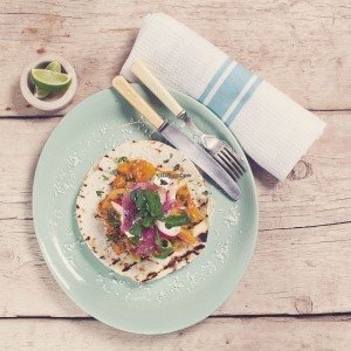 Roasted Butternut Squash Gringas at Las Iguanas in Nottingham