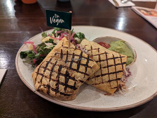 Vegan burrito at Las Iguanas in Portsmouth