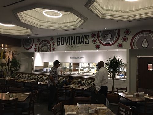 Large dining room at Govinda's in Houston