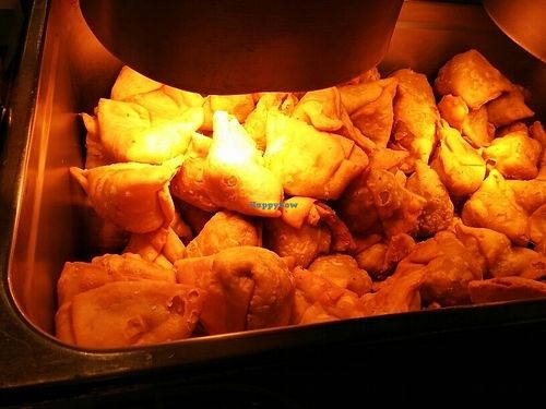 Govinda's samosas at Vegfest Houston 2017. at Govinda's in Houston