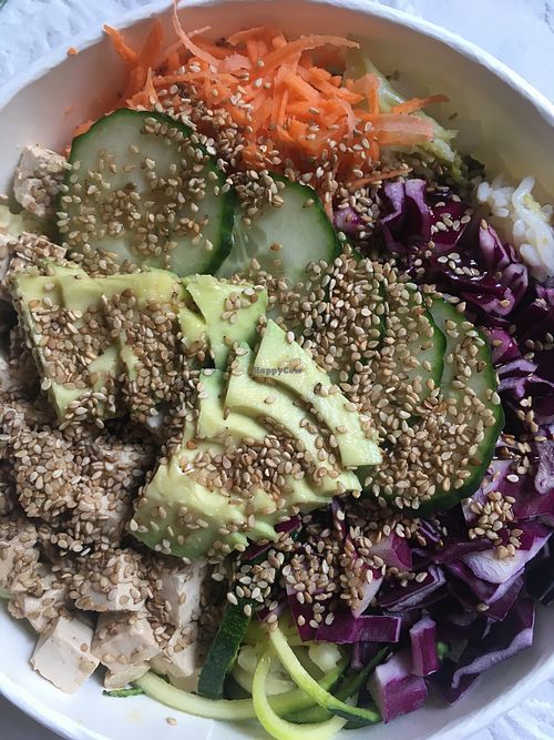 Poke bowl  at Bali Bowls in Biarritz