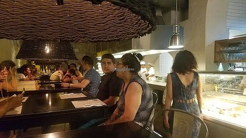 inside at Crepes & Waffles in Cartagena