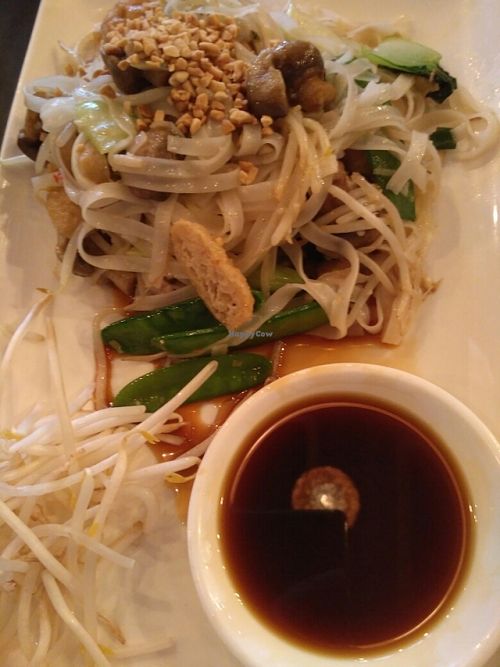 Noodles with tofu and mushrooms at Pho in Brighton