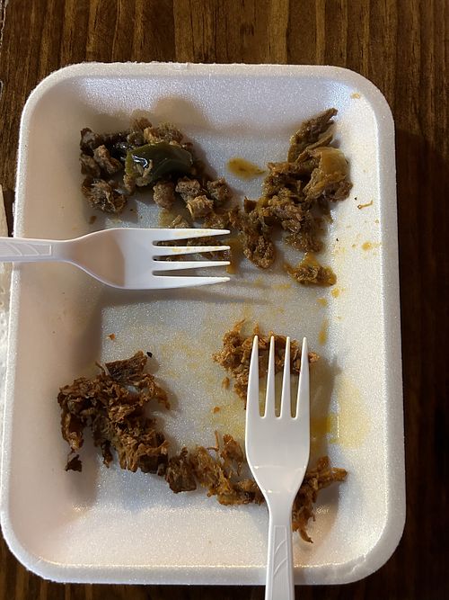 They let us try the proteins to help us decide   at El Palote Panaderia in Dallas