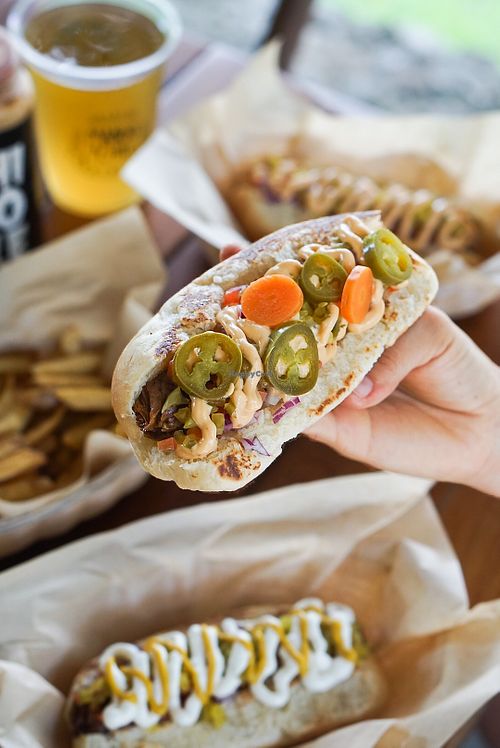 Hot dog  at Mango y Chile in Bacalar