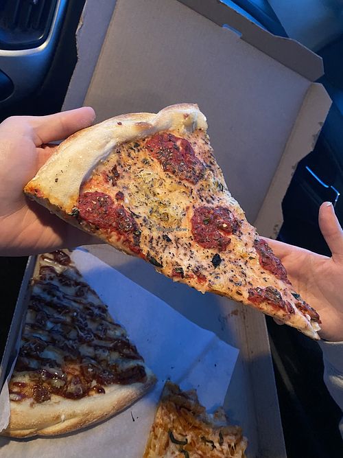 Vegan margarita slice  at That Pizza Place in Levittown