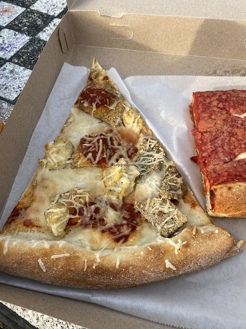 Vegan eggplant rollatini slice  at That Pizza Place in Levittown