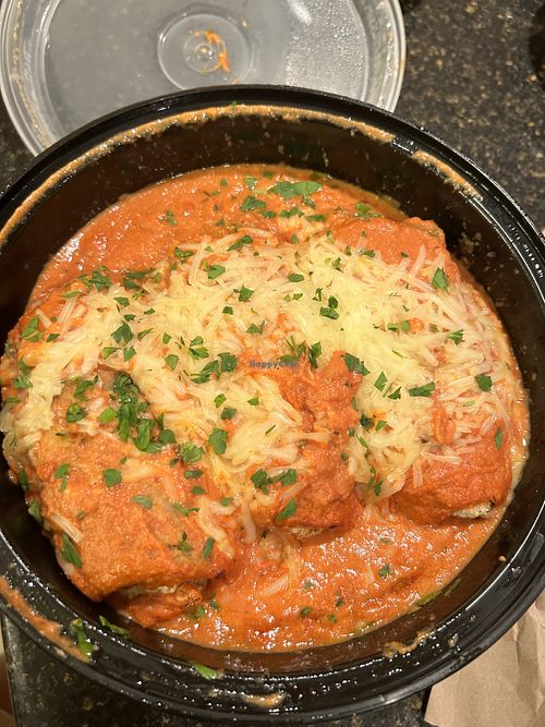 Vegan eggplant rollatini  at That Pizza Place in Levittown