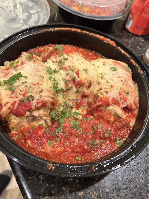 Vegan lasagna roll ups  at That Pizza Place in Levittown
