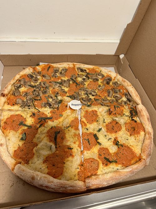 Vegan vodka with mushrooms  at That Pizza Place in Levittown