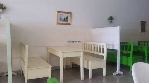 Inside March 2018 at Loving Hut in Cotonou