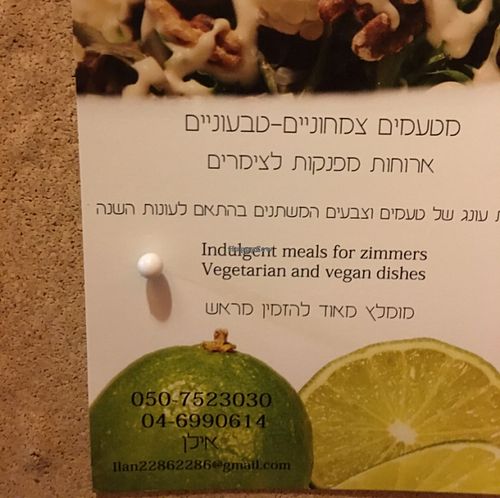 flyer at Ilan the Caterer in Amirim