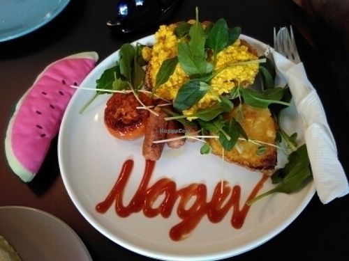 Traditional breakfast  at Nagev in Evandale