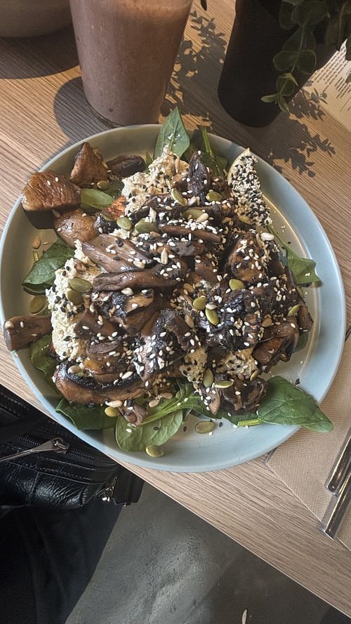 Mushroom toast  at Mr Black Juicery in Berwick