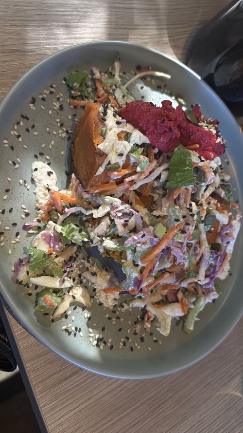 The nutrition plate  at Mr Black Juicery in Berwick