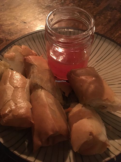Spring rolls at The Bank on Collins in Melbourne