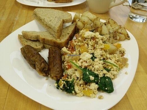 Tofu scramble at Grow Your Roots Cafe in Ottawa