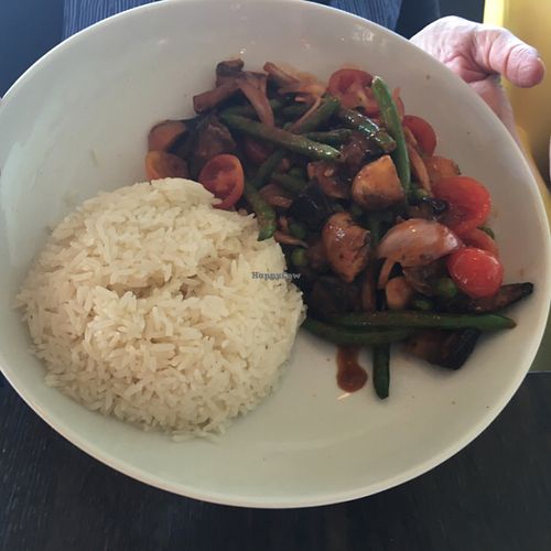 Curry and Vegetables  at Greg Cafe in Tiberias