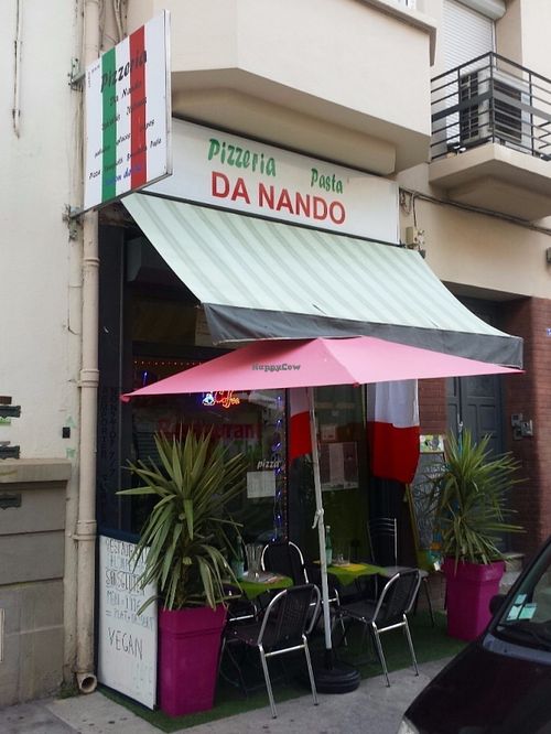 Restaurant entrance. at Pizzeria Pasta Da Nando in Perpignan