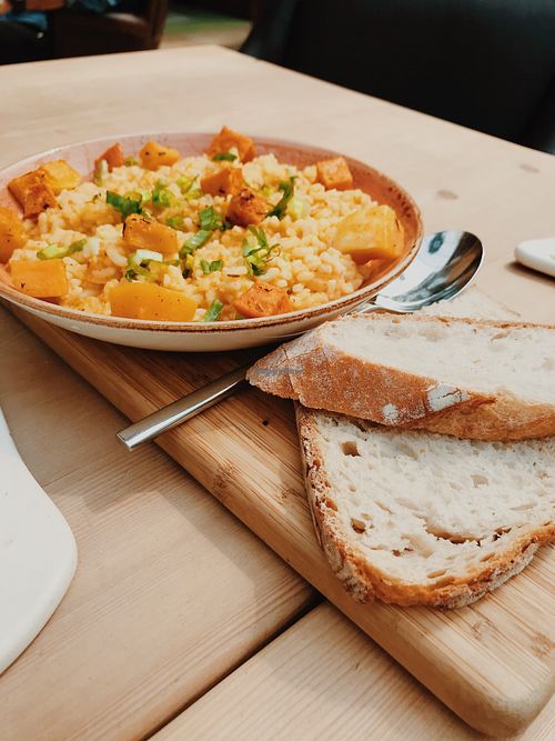 butternut squash risotto  at Le Pain Quotidien - The Avenues Mall in Kuwait City